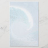 Artistieke blauwe golf briefpapier (Voorkant)