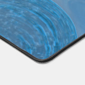 Artistieke blauwe golf bureaumat (Hoek)