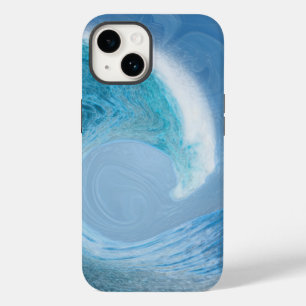 Artistieke blauwe golf Case-Mate iPhone 14 hoesje
