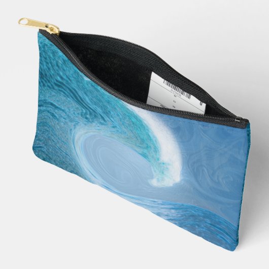 Artistieke blauwe golf etui (Open)