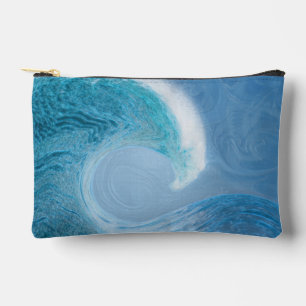 Artistieke blauwe golf etui