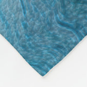 Artistieke blauwe golf fleece deken (Hoek)