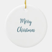 Artistieke blauwe golf keramisch ornament (Achterkant)