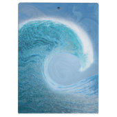 Artistieke blauwe golf klembord (Achterkant)