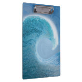 Artistieke blauwe golf klembord (Rechts)