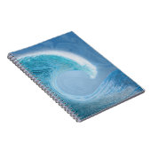 Artistieke blauwe golf notitieboek (Rechterzijde)