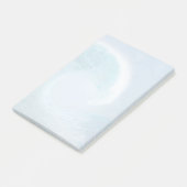 Artistieke blauwe golf post-it® notes (Schuin)