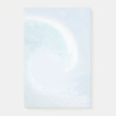 Artistieke blauwe golf post-it® notes (Voorkant)