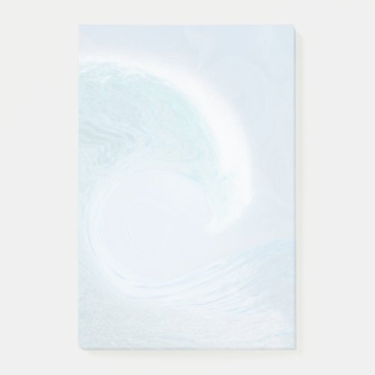 Artistieke blauwe golf post-it® notes (Voorkant)