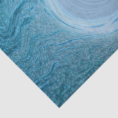 Artistieke blauwe golf tissuepapier (Detail)