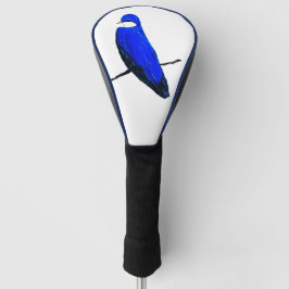 Artistieke Blauwe Vogelboom Zwaluw Golfheadcover