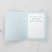 Artistieke bloemen Condoleances sympathie Wenskaar Kaart (Binnen)