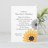 Artistieke bloemen repetitie diner kaart (Staand voorkant)