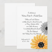 Artistieke bloemen repetitie diner kaart (Voorkant / Achterkant)