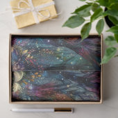 Artistieke Bloemige Bos Boho Kat Decoupage Tissuepapier (Geschenk)