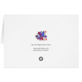 Artistieke bloemkaart (Achterkant Horizontaal)