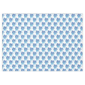 Artistieke Blue Coffee Cup met wervelende patronen Tafelkleed (Voorkant (Horizontaal))