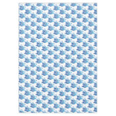 Artistieke Blue Coffee Cup met wervelende patronen Tafelkleed (Voorkant)