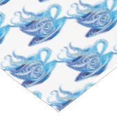 Artistieke Blue Coffee Cup met wervelende patronen Tafelkleed (Gekanteld)