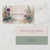 Artistieke Boheemse Wildflower Folk Art Visitekaartje (Voorkant / Achterkant)