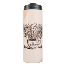 Artistieke Boho Botanische Koffiekop Reisbeker