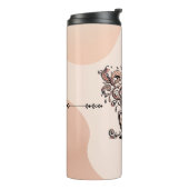 Artistieke Boho Botanische Koffiekop Reisbeker Thermosbeker (Gedraaid links)