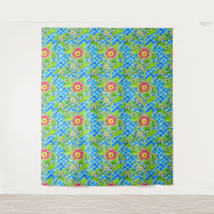 Artistieke Boho Floral Art Nieuwe Waterverf Wandkleed