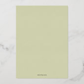 Artistieke Boog Afstudeer Folie Uitnodiging (Achterkant)