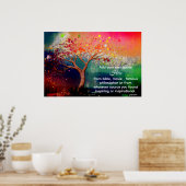 *~* Artistieke Boom AP81 Etherische Kalmerende DIY Poster (Keuken)