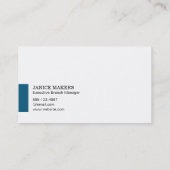 Artistieke boom (blauw accent) visitekaartje (Achterkant)