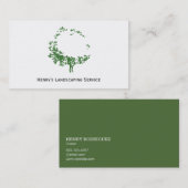 Artistieke boom (Forest Green) Visitekaartje (Voorkant / Achterkant)