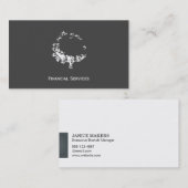 Artistieke Boom (wit) Visitekaartje (Voorkant / Achterkant)