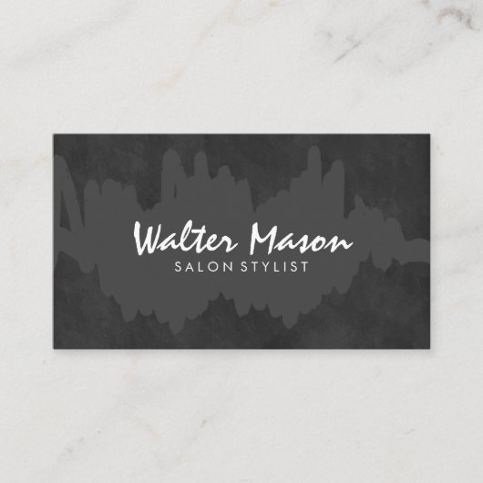 Artistieke borsgeborste krijksraad visitekaartje (Voorkant)