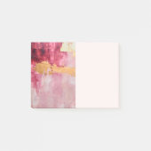 Artistieke borstel streken goud en roze post-it® notes (Voorkant)