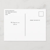 Artistieke borstel streken goud en roze verjaardag uitnodiging briefkaart (Achterkant)