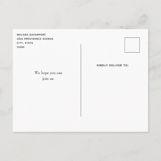 Artistieke borstel streken goud en roze verjaardag uitnodiging briefkaart (Achterkant)