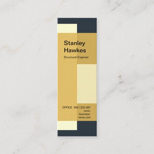 Artistieke bouwstenen mini visitekaartje (Voorkant)