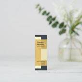 Artistieke bouwstenen mini visitekaartje (Staand voorkant)