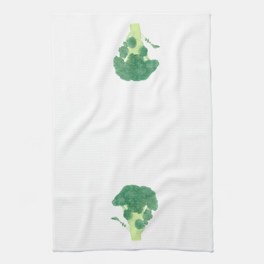 Artistieke broccoli keukenhanddoeken (Verticaal)