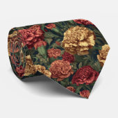 Artistieke bruidsjonker cadeau anjer bloem stropdas (Opgerold)