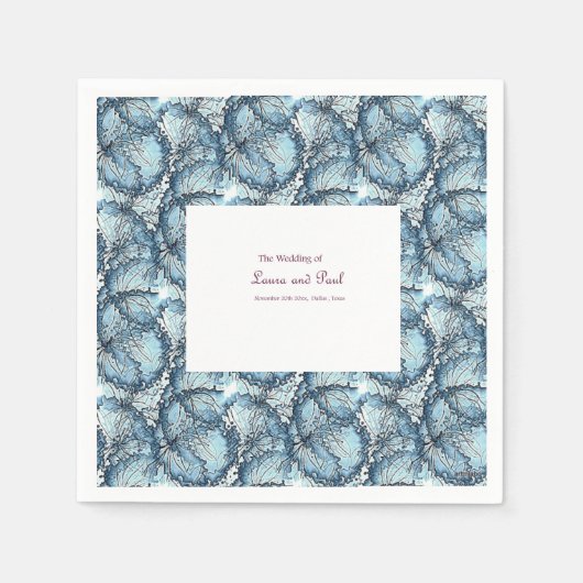 Artistieke bruiloft servet (Voorkant)