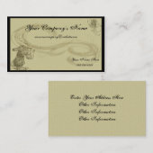 Artistieke Bunny Swirls- Visitekaartje (Voorkant / Achterkant)