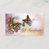 Artistieke Butterflies Boutique Gift Certificate Kortingskaartje (Voorkant)