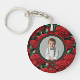 Artistieke Cadeaus Voor Koppels Aangepaste Anjer Sleutelhanger