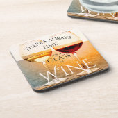 Artistieke Cheers Ocean and Wine Onderzetters (Linkerzijde)