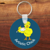 Artistieke Chick Sleutelhanger (Voorkant)