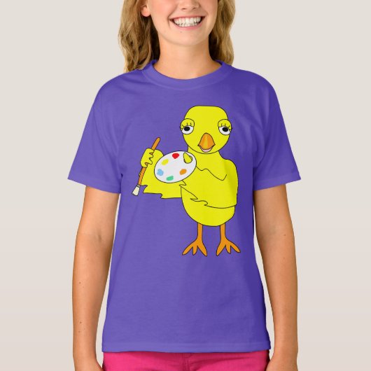 Artistieke Chick T-shirt (Voorkant)