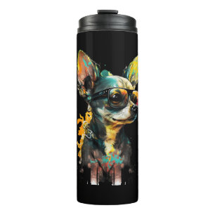 Artistieke Chihuahua Thermosbeker