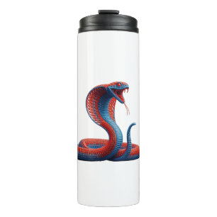 Artistieke Cobra Grafische Reis Mug - Levendige Sl Thermosbeker