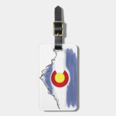 Artistieke Colorado-valberg Bagagelabel (Voorkant verticaal)